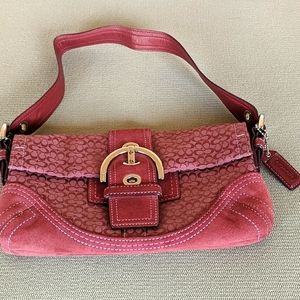 Authentic Coach canvas clutch